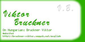 viktor bruckner business card